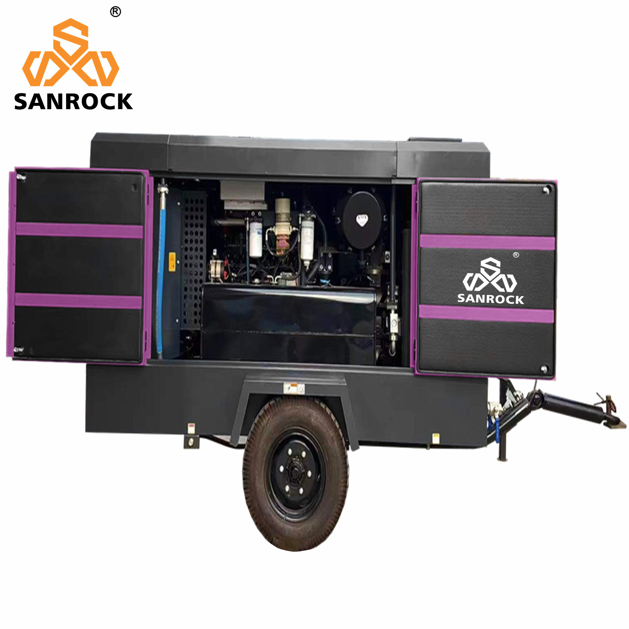 Stage Ⅲ Emission Standard Screw Air Compressor Equipment For Mining At 20bar Pressure