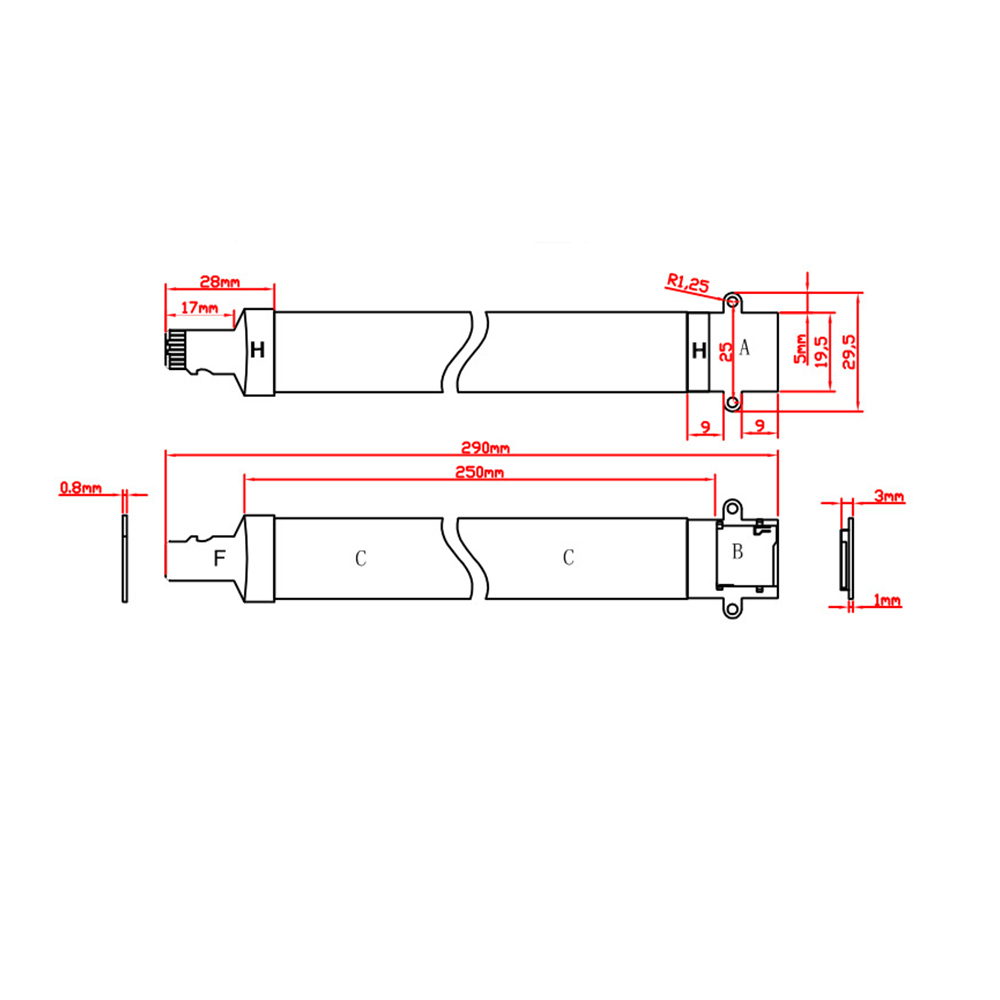 Micro Sd To Sd Card Extension Cable TF To TF Flat Ribbon Cable For Miner Antminer