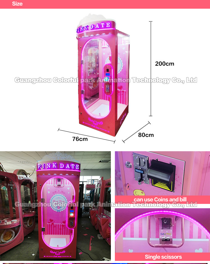 110w Electronic Arcade Claw Machine , Toy Scissors Candy Grabber Claw Machine