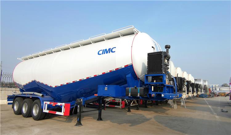 3 Axle W Type Pneumatic Bulker Cement Tanker Truck for Sale-CIMC