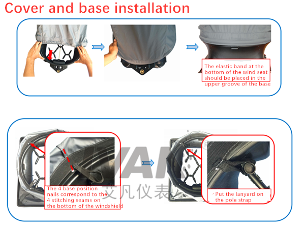 Air Capture Hood for Measuring Air Flow Two Lithium Batteries Model 18500 1600mAh 3.7V