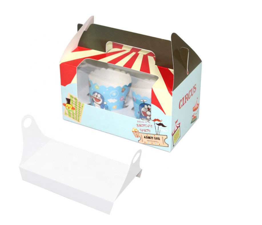 Food Grade Soy Ink Printing Custom Cardboard Display Boxes With Clear Window