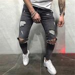 Skinny Denim Ripped Hole Jeans Denim Pencil Pants