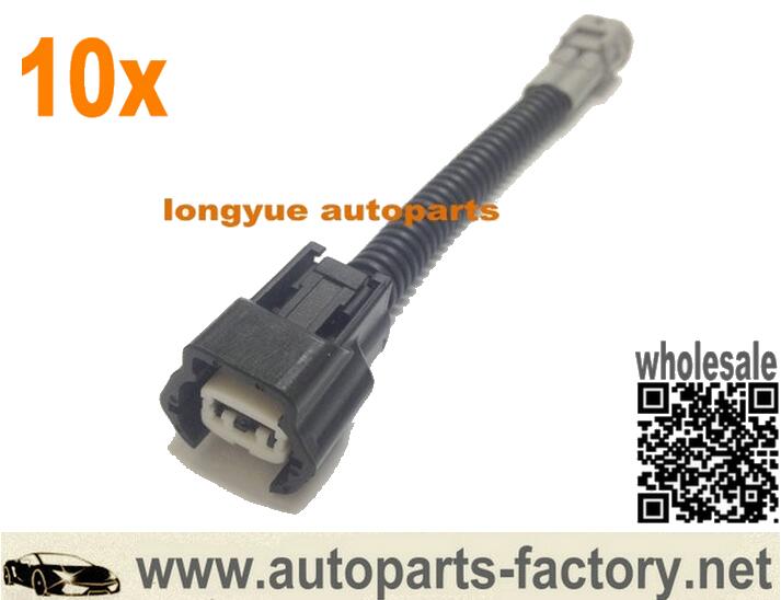 female nissan to male nippon denso fuel injector connectors plug and play adapters 6"