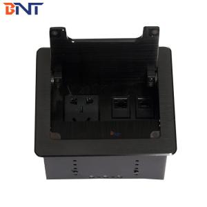 China black table flip up socket with brushed flip-open cover used in office room BF400 wholesale