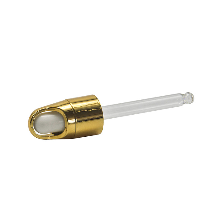 Glass Pipette Gold Anodized Aluminum 20 410 Cosmetic Dropper