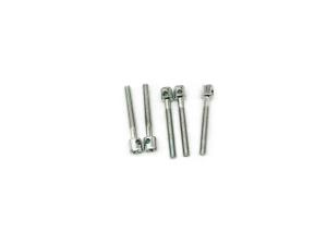 China Galvanized Carbon Steel Machine Screws M3x25 Sandblasting Single Hole wholesale