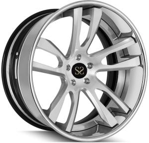 China Custom 3 Piece Forged Wheels #BMW X3 G01 Aluminum Alloy Clear Brushed wholesale