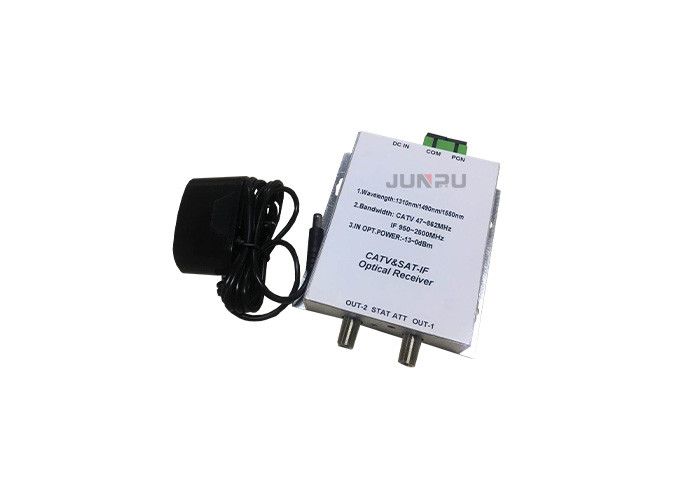 3 ~ 10mw L Band Optical Satellite Transmitter And Receiver 960 ~ 2600mhz 1U
