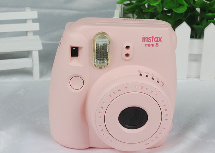 Fuji Instax mini 8 camera once imaging film lomo vertical shot for travel