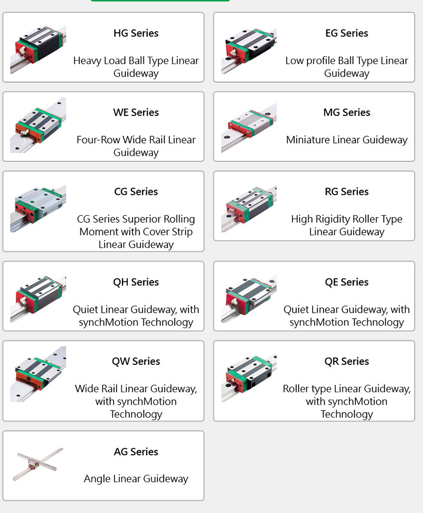 HIWIN HGH20CA Linear Guideway Block Cnc Kit 20mm Heavy Duty Slide