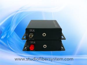 China fiber optic stereo audio to 3.5mm converter for 1 ch 3.5mm broadcast stereo audio over fiber extenders to 10~120KM wholesale