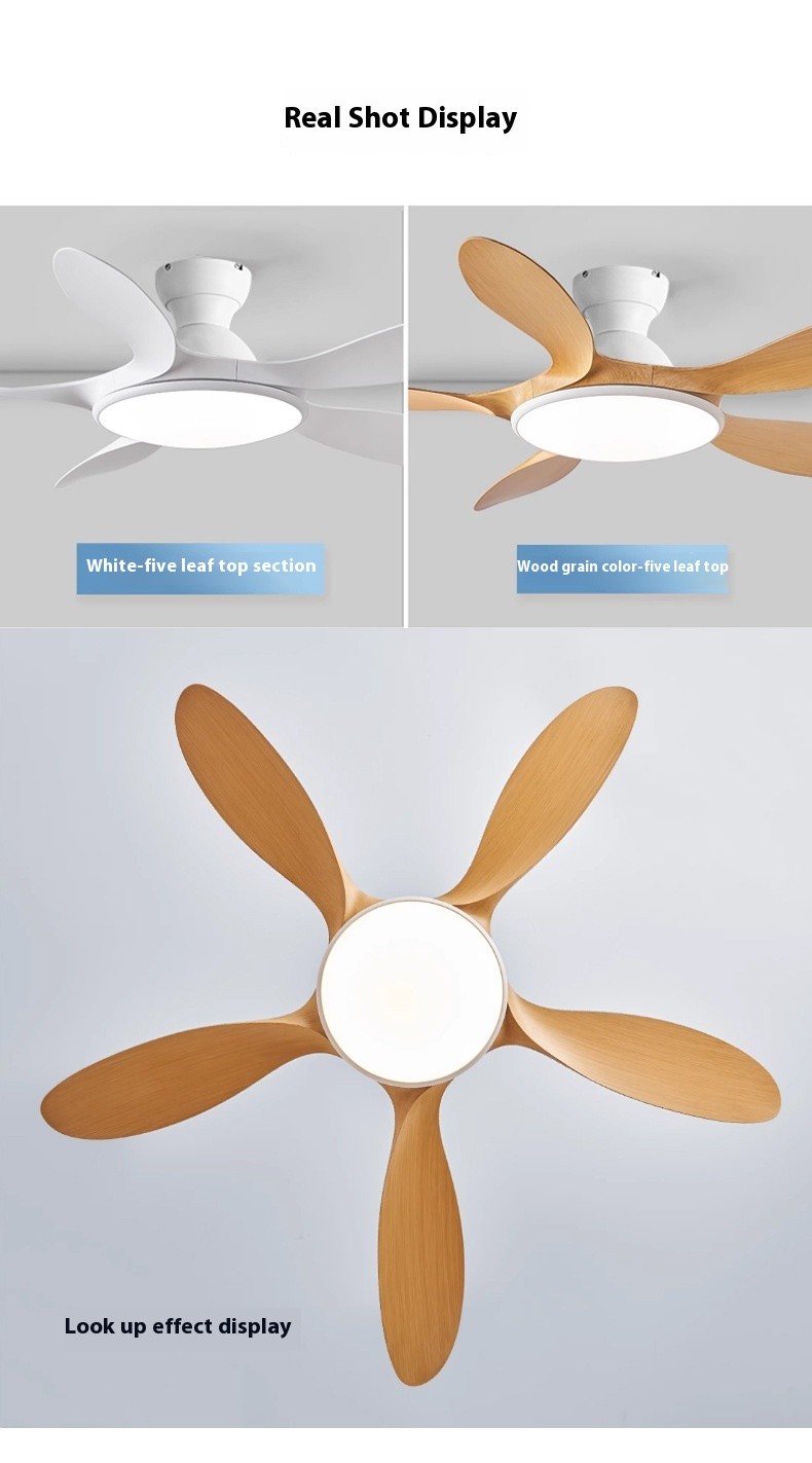 Classic 42'' Flush Mount Wood Ceiling Fan With 5 Blades 20cm Tall Hugger Pattern Remote Control