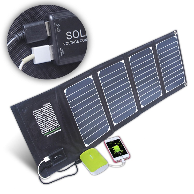 Sunpower Cell 20w Folding Solar Panel Easy Carry Lightweight Camping Solar Panels