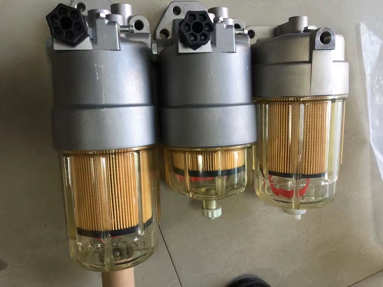 Heavy Excavator Fuel Water Separator Assembly Spare Parts High Strength Dimensional Stable water cup