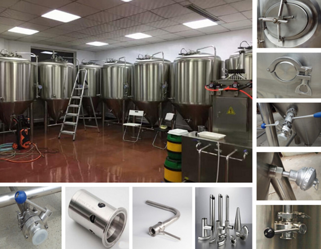 300L Stainless Steel Conical Fermenter Fabricated Skilled Argon Arc Welding