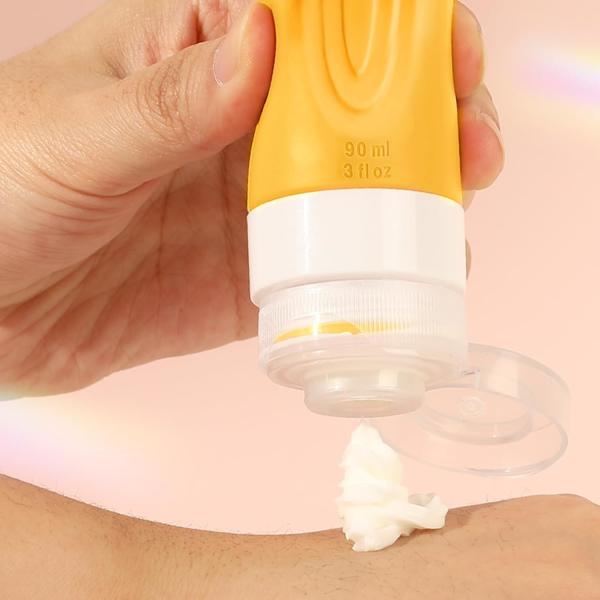 Eco-Friendly Silicone Travel Bottle Set with Wide Mouth Design and Customizable Options for Leak-Proof Travel