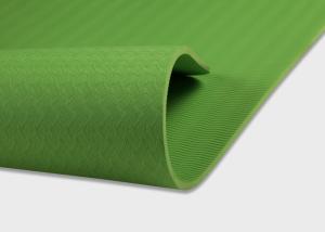 China Green One Layer TPE Sport Yoga Mat Anti Slip Lightweight High Performance wholesale