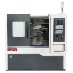 China Cnc Lathe Slant Bed Machine TCK40 45 Inclined White And Black Gang Type 3500rpm wholesale