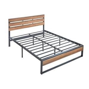 China Full Size Hotel Wooden Slat Bed Frame Customizable Size 6 Legs Stability wholesale