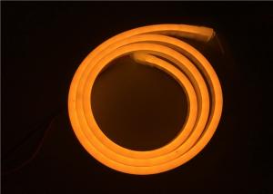 China Golden Yellow Color Silicone LED Flexible Neon Strip Lights For Shopping Mall / KTV wholesale