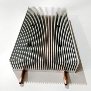 China AL6063 T5 Water Radiator Heat Sink Anticorrosive Black Anodizing wholesale