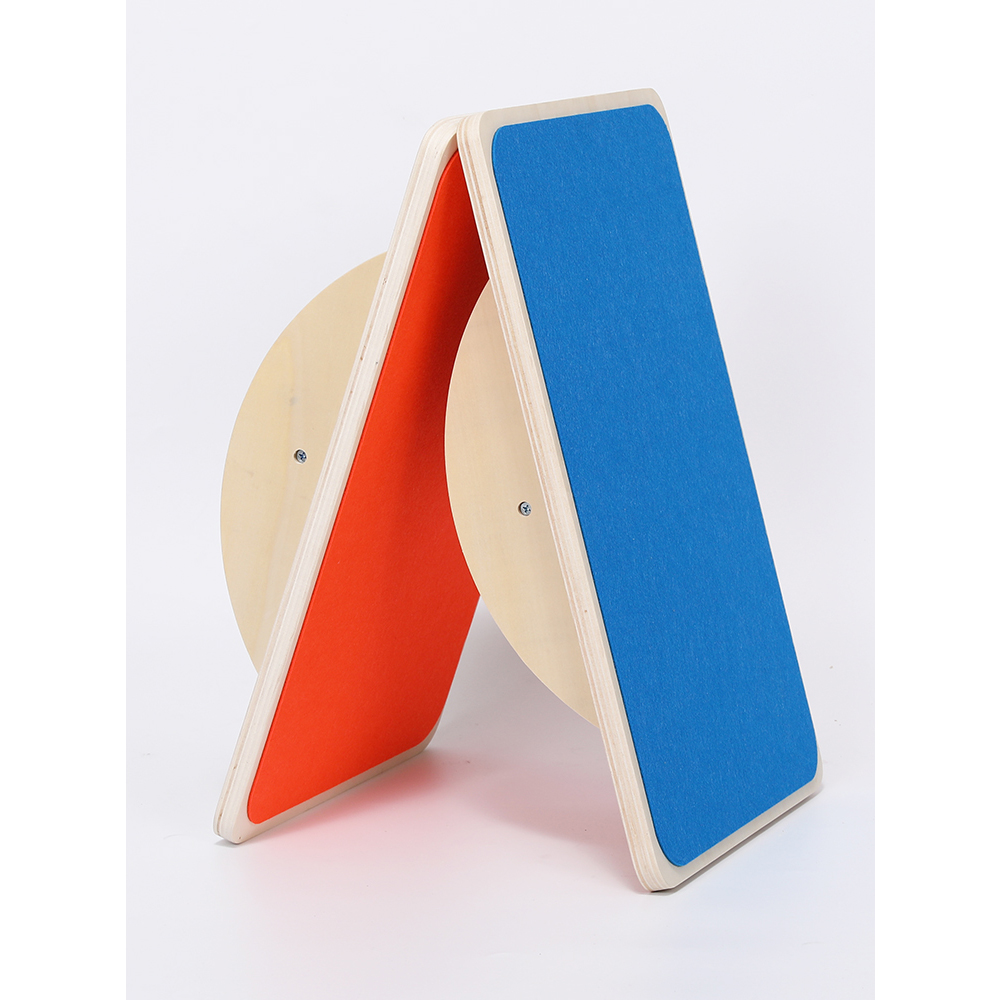 Wooden Balance Board Kids With Crossed Base, Balance Wobble Board For Balance, Balance Board Toddler Supporter