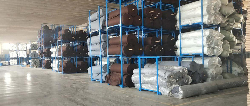 Pallet Stacking Rack for Canvas Textile Rolls Fabric Warehouse storage