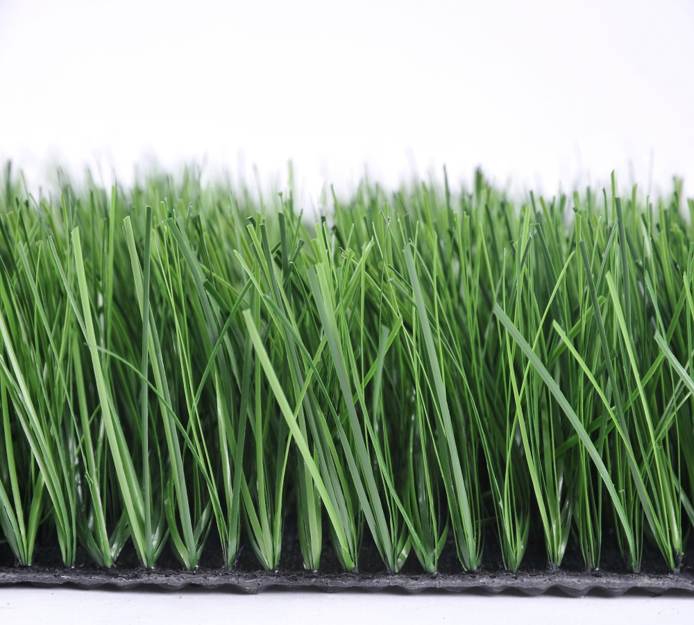 Green Football Artificial Turf 5/8" Gauge With PP+LENO Backing And SBR Latex Coating Adhensive
