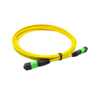 China Wear Resistant Blue Fiber Optic Cable , MTP MPO Ruggedized Fiber Patch Cords wholesale