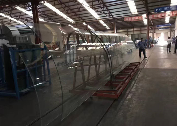 8mm/10mm/12mm Thick Tempered Safety Glass For Bathroom , Clear Toughened Glass
