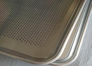 China Baking / Drying Perforated 40x60cm Stainless Steel Wire Mesh Trays wholesale