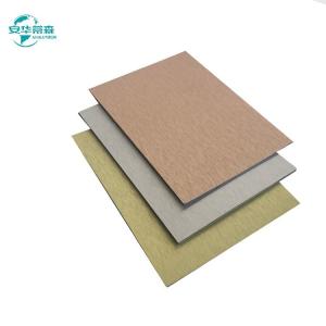 China Fireproof Brushed ACP With ISO14001 Certification And B1 Fire Rating wholesale