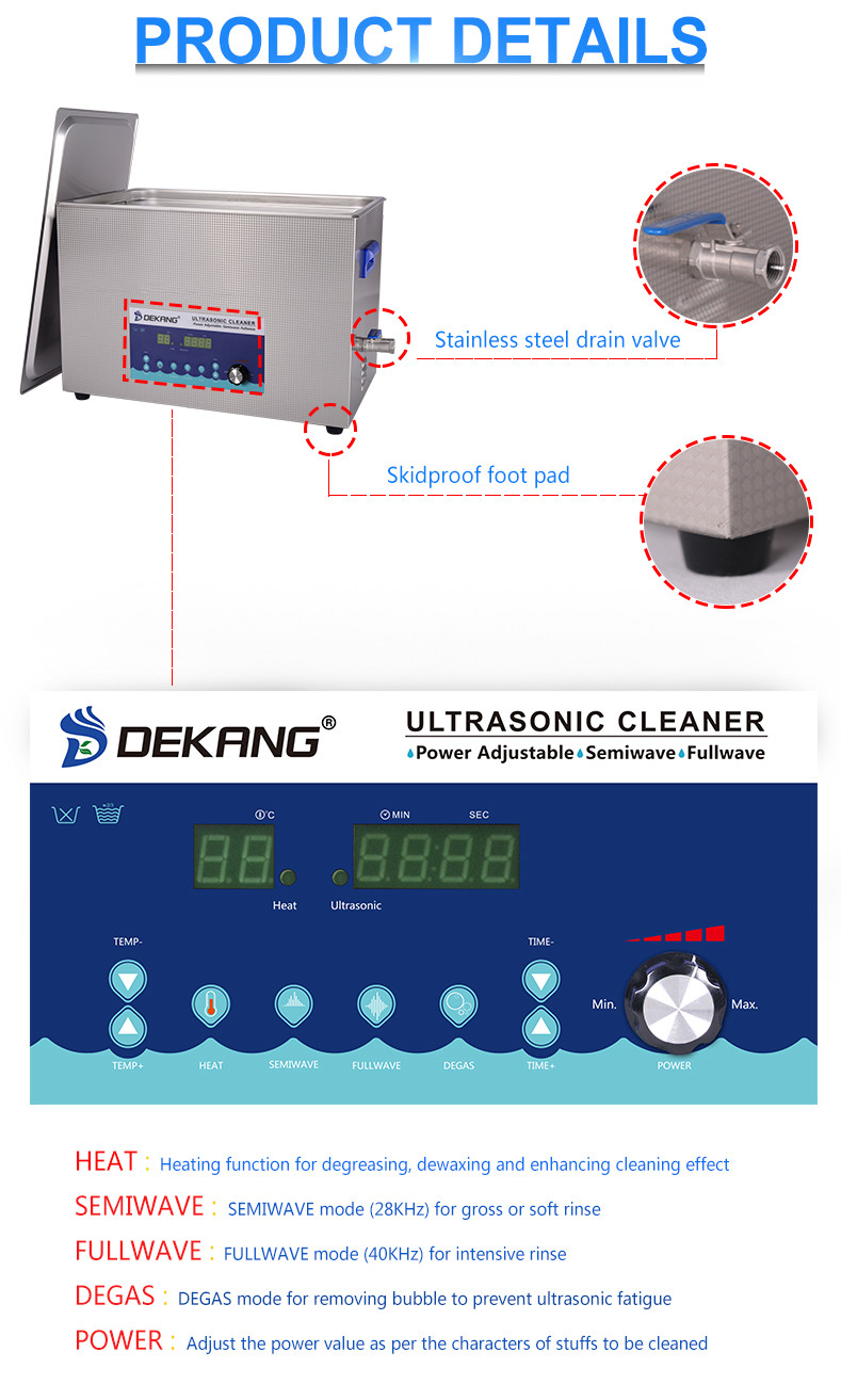 Dual Frequency Ultrasonic Cleaning Machine Digital Control For Watch Industrial