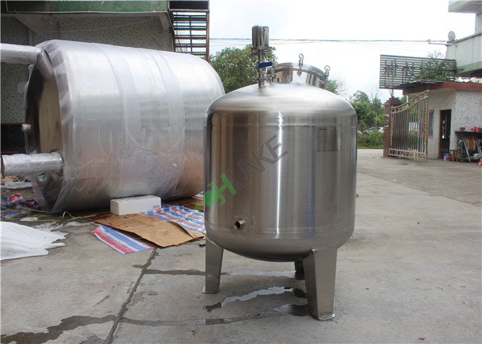 1T/2T High Pressure RO Water Storage Tank Stainless Steel Water Vessel For Beer , Milk