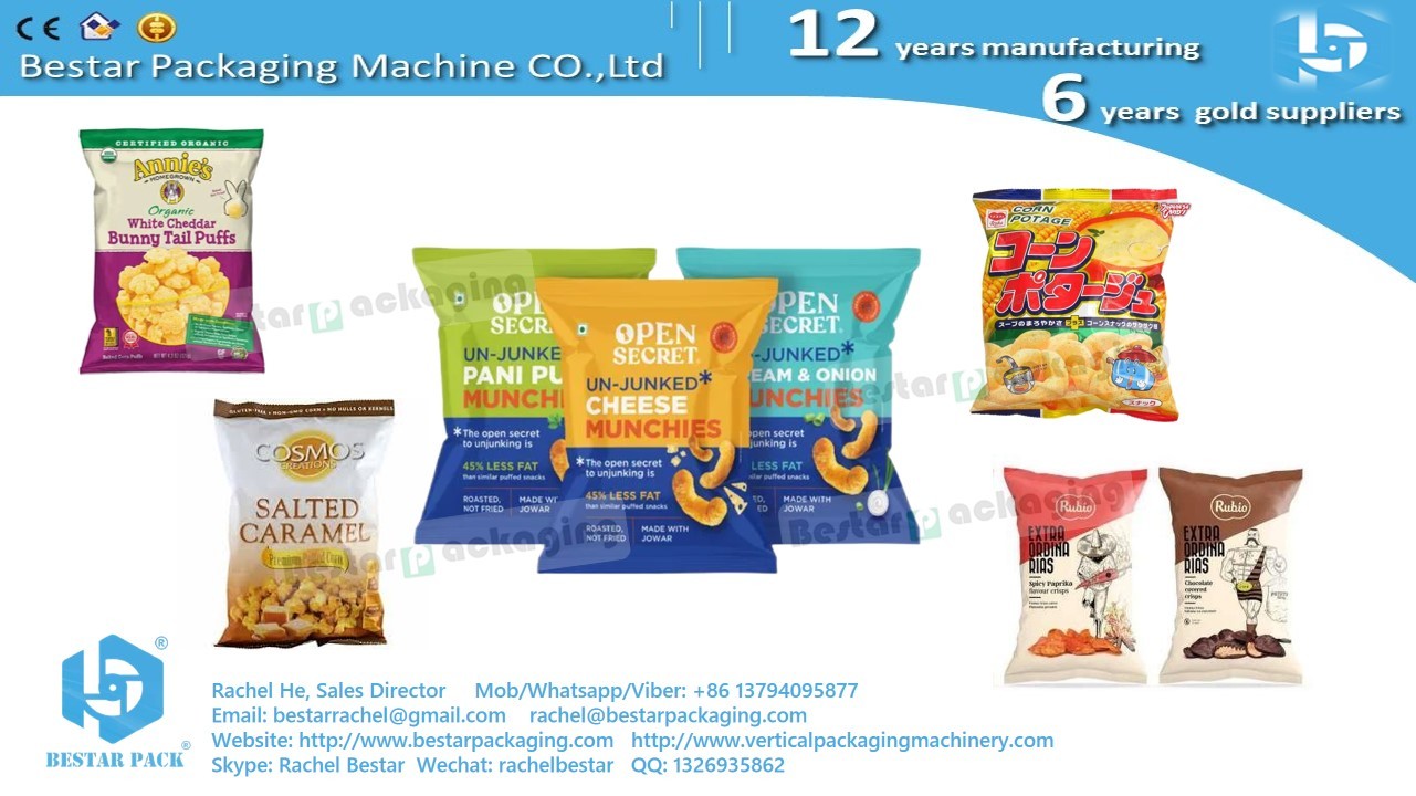 Bestar new design weighing packaging machine for snacks BSTV-550AZ