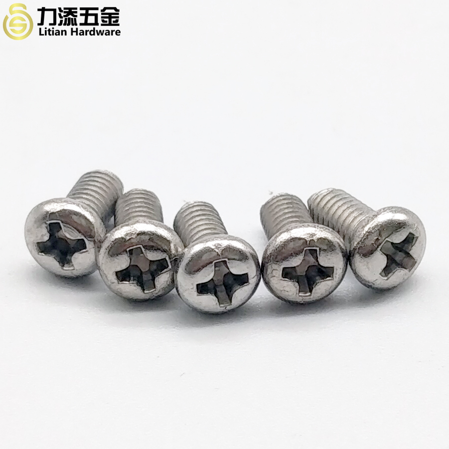 Stainless steel 304 stainless steel round head screw pan head cross machine tooth screws