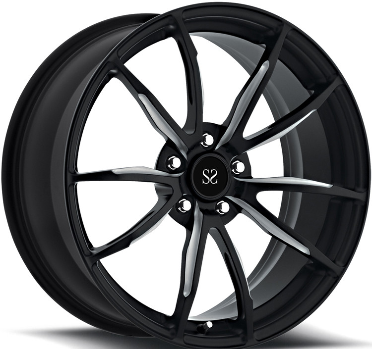Monoblock 1 Piece Forged Rims Wheels For Mustang Gt 19inch Concave Dark Bronze
