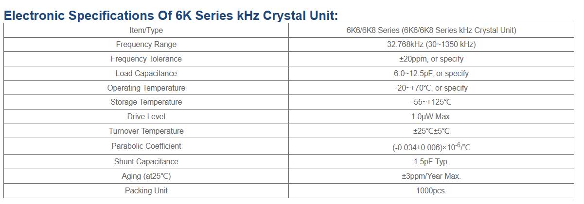 32.768KHz SJK Thru-Hole Crystal Unit 2*6mm or 3*8mm Tuning Fork Crystal for Industrial