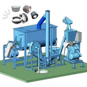 China 380V 600V Animal Feed Making Machine Horse Animal Feed Processing Equipment wholesale