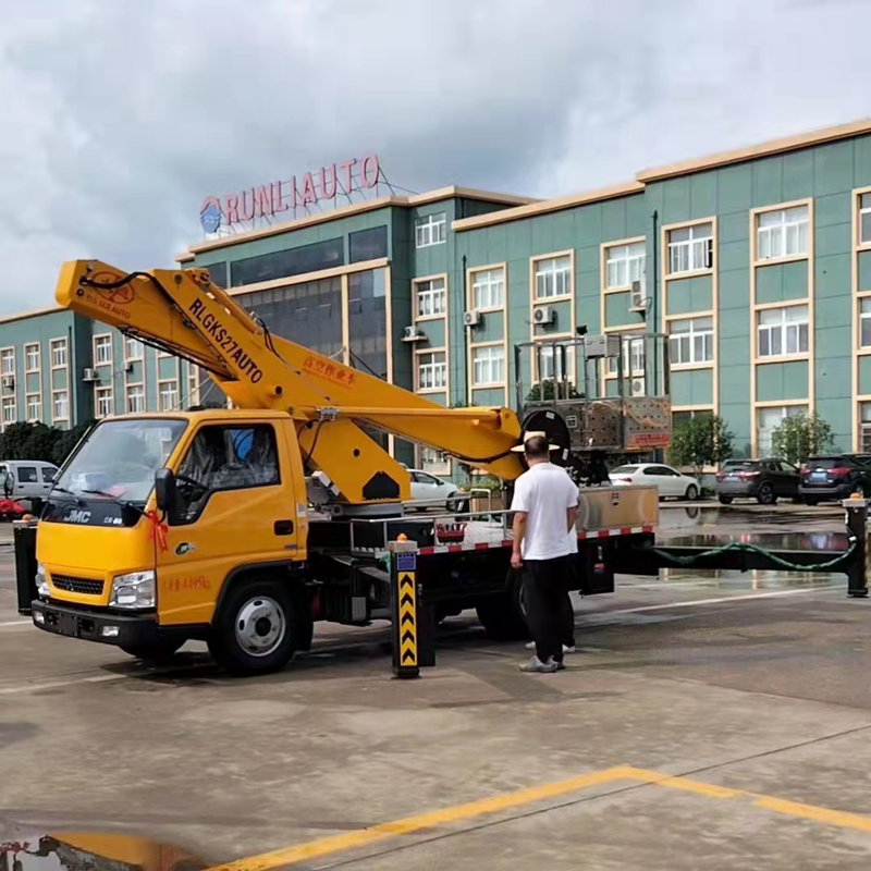 JMC 27m Single Row Telescopic Arm Aerial Work Truck Lift up Truck Tower Truck