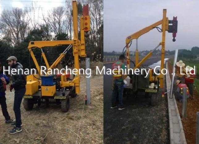 Solar Pile Driver With 39KW Engine 170 Cm Drilling Depth 2600 Mm Piling Height