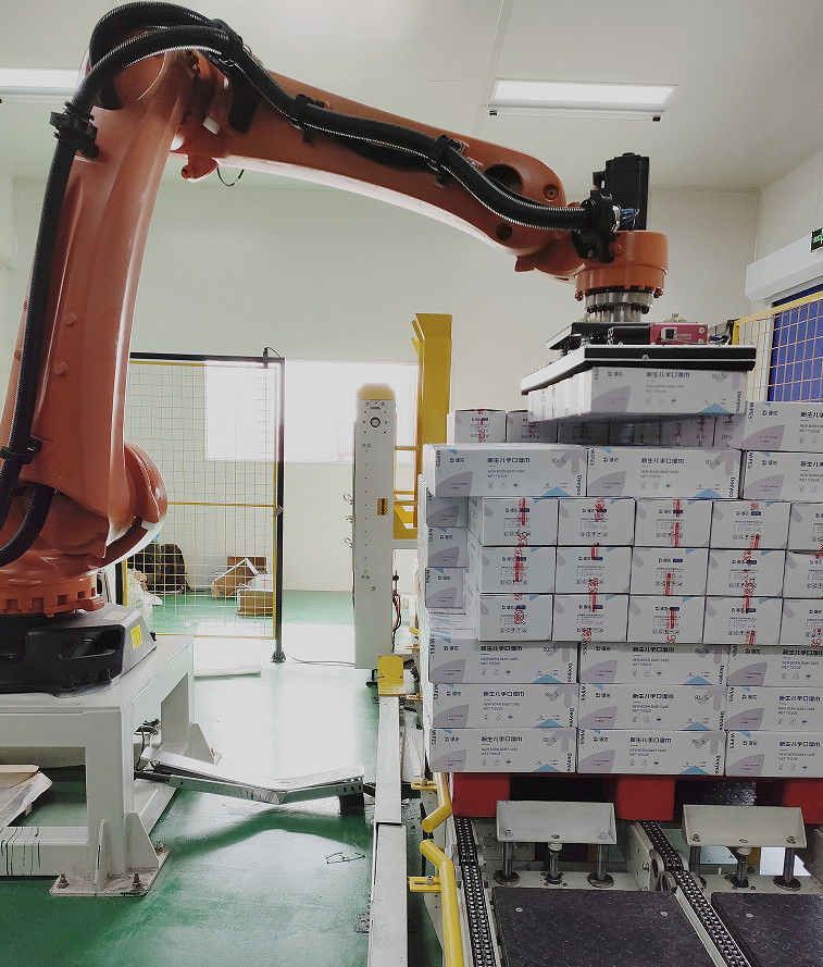Robot Pallet Stacking Kuka Robot Arm KR180PA Robot Simulation Software