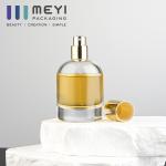 Perfume 100ml Frosted Glass Spray Bottle Jar Gold Silver
