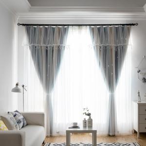 China Thermal Insulated Geometric Pattern Jacquard Blackout Drapes Window Curtains wholesale