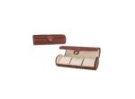 3 Slots Leather Watch Packing Box / Watch Travel Box SGS Certification