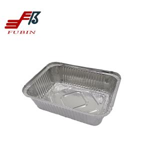 China Disposable 450ml Aluminium Foil Container With Lid 1lbs wholesale