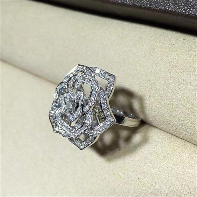 P 18k gold white gold yellow gold rose gold diamond ring Jewelry factory in Shenzhen, China