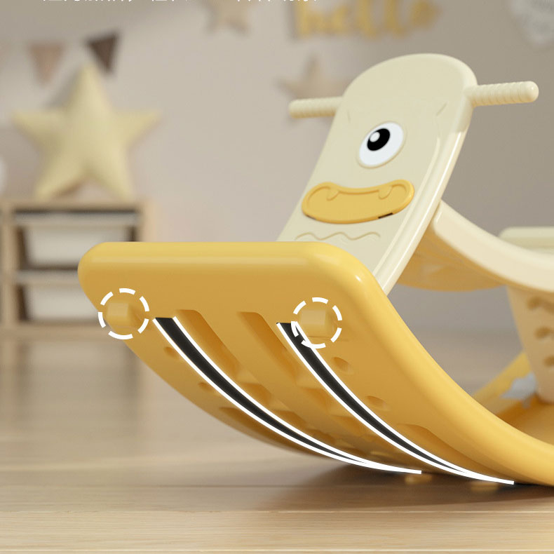 Baby Trojan Horse Nursery Child Unisex Rocking Horse Roller Coaster for 1-5 Year Olds