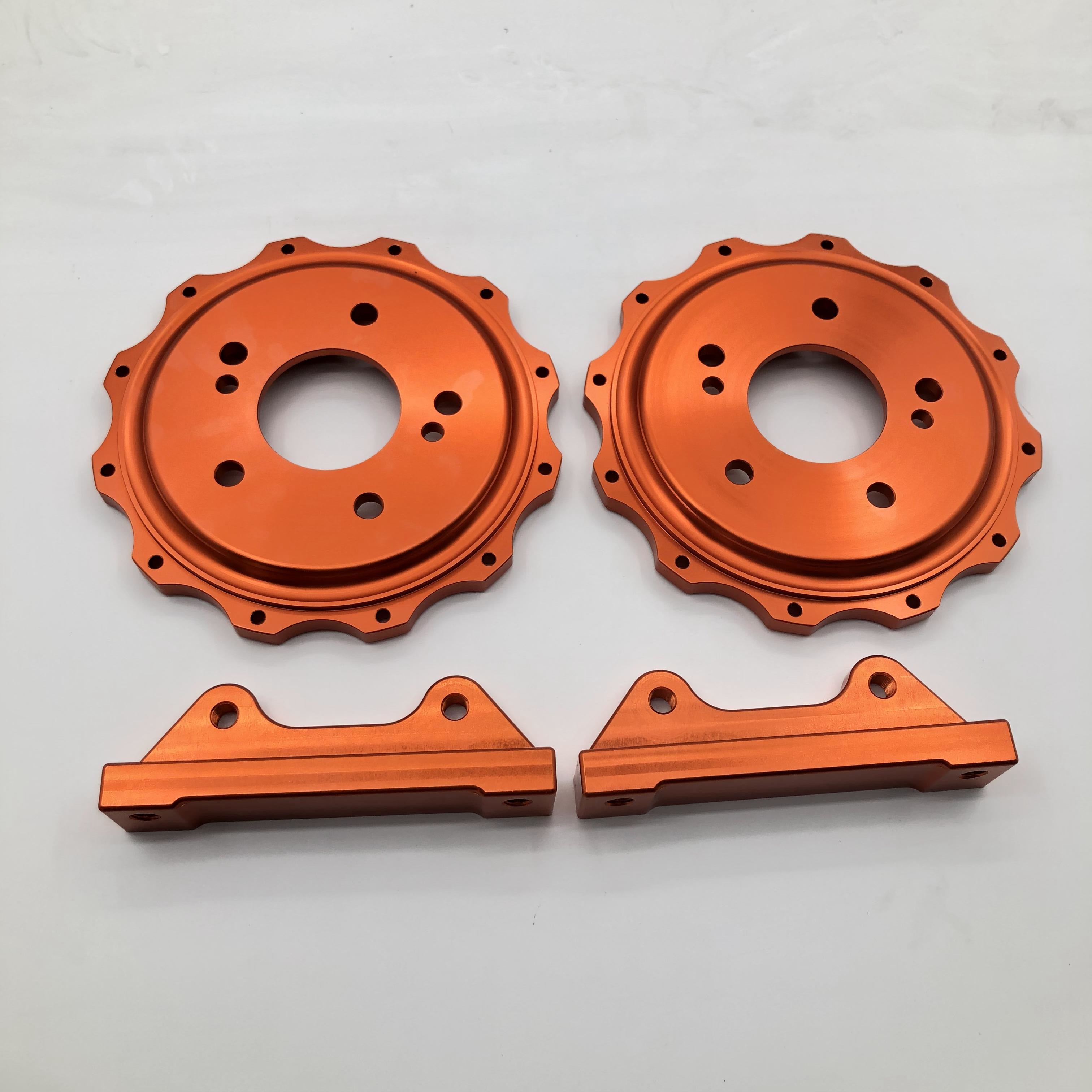 Aluminum Car Brake Bracket 6061 Center Bell Bracket Bolts High Precision
